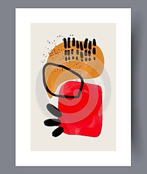 Abstract picture postmodernism wall art print
