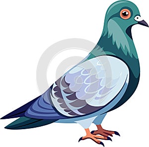Abstract Pigeon Vector for Artistic and Creative Themes photo