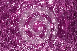 Abstract pink background, crystal glass refraction background