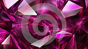 Abstract pink background of pink diamond refractions