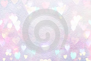 Abstract pink background with hearts