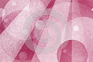 Abstract pink background with layers of circles and light beams