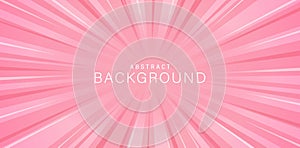 Abstract pink background with rays