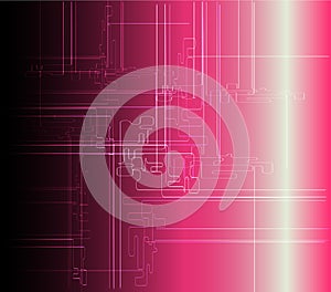 Abstract pink background technical