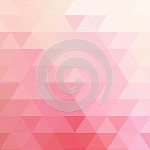 abstract pink background with triangle pattern vector