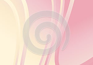 Abstract Pink and Beige Gradient Wavy Background Vector Image