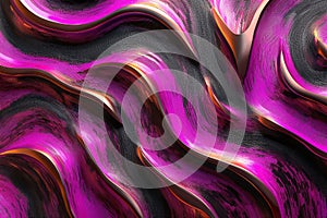 Abstract pink and black wavy texture background