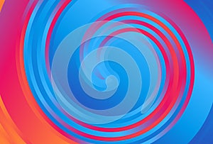 Abstract Pink Blue And Orange Gradient Twirl Background Vector Beautiful elegant Illustration