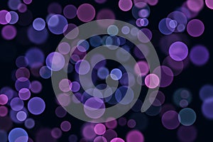 Abstract pink, blue, purple bubbles. Festive soft background with colored circles
