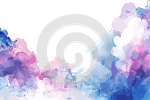 Abstract Pink and Blue Watercolor Background. Vector illustration design