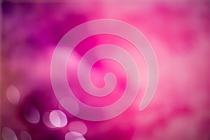 Abstract pink bokeh Background.