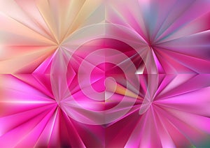 Abstract Pink and Brown Rays Background Vector Image