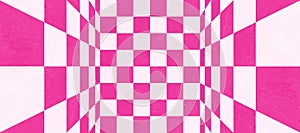 Abstract pink checkered texture