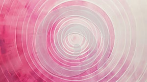 Abstract pink concentric circle pattern