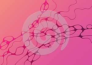 Abstract pink crimson Mother`s Day fluid waves vector background.