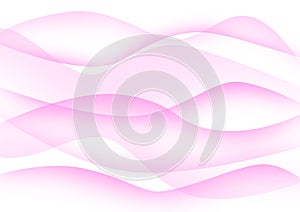 Abstract Pink Curves Background