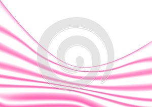 Abstract Pink Curves in White Background