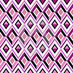 Abstract pink diamond pattern