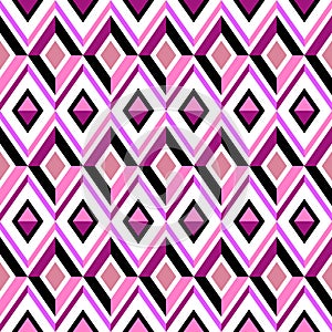 Abstract pink diamond pattern photo