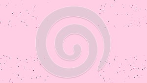 Abstract pink geometric pattern background with random object