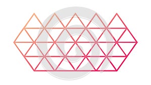 Abstract Pink Geometric Triangle Pattern for Modern Backgrounds, vector design Generative AI