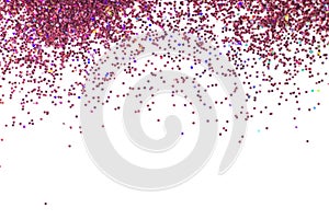 Abstract Pink glitter background with copy space