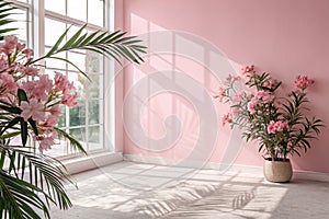 Abstract pink gradient studio background