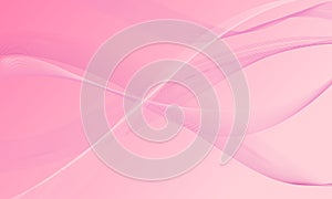 abstract pink light with soft lines wave curve on gradient background
