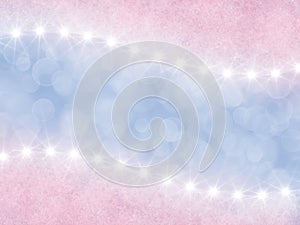 Abstract pink and lilac background with stars