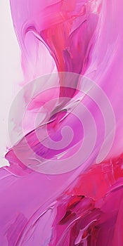Abstract Pink Painting Wallpaper Intense Close-ups And Dynamic Compositions