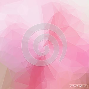 Abstract pink pastels triangle geometrical Vector background ill