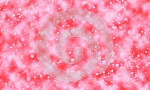 Abstract pink polygon bokeh bubbles dots background
