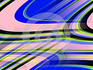 Pink blue black lines background, abstract colorful geometries