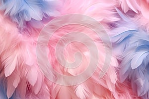 Abstract Pink and Purple Feathers Background