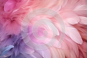 Abstract Pink and Purple Feathers Background