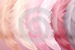 Abstract Pink and Purple Feathers Background