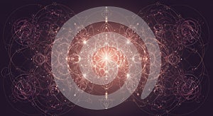 Abstract Pink and Purple Geometric Pattern Background