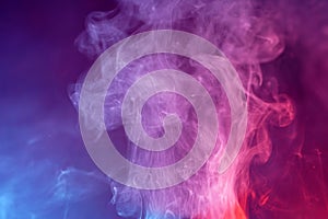 Abstract pink and purple shaded smoke background