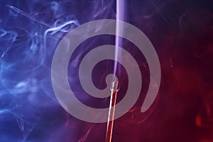 Abstract pink and purple shaded smoke background