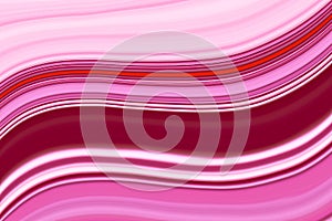 Abstract Pink and Red Curving Marble Texture for Background