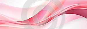 Abstract pink ribbon waves, soft focus for breast cancer awareness backdrop