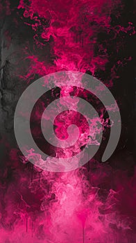 Abstract pink smoke on dark background