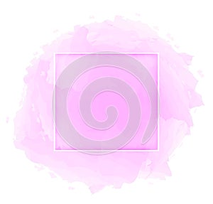 Abstract pink soft beautiful watercolor background