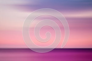 Abstract pink sunset sky and ocean nature background. Illustration AI Generative