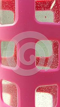 Abstract Pink Water Bottle