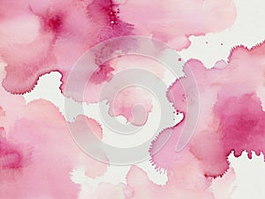 Abstract pink watercolor background. Texture paper illustration.