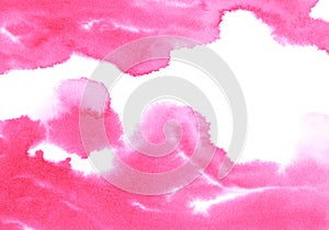 Abstract pink watery frame.Aquatic backdrop.