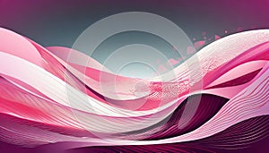 Abstract Pink Wave Vector Background