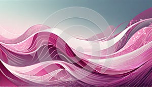 Abstract Pink Wave Vector Background