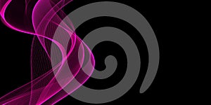Abstract pink waves background. Template design
